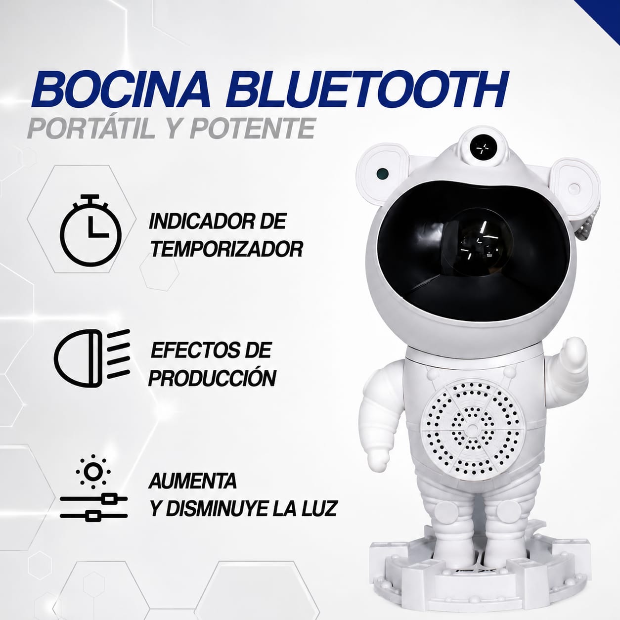 Proyector Astronauta Bluetooth Parlante